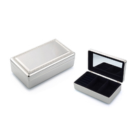 Whitehill Giftware - Silver Plated Rectangular Beaded Jewellery Box