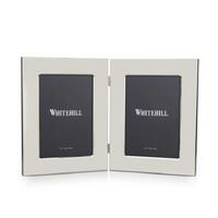 Whitehill Studio - Silver Plated Plain Double Photo Frame 5x7"