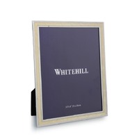 Whitehill Studio - Silver Plated Enamel Finish Photo Frame 8x10"