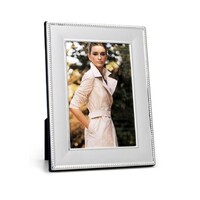 Whitehill Frames - Silver Plated Photo Frame - Beaded 10cm x 15cm