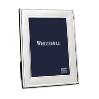 Whitehill Frames - Silver Plated Photo Frame - Beaded 13cm x 18cm