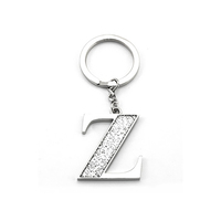 Whitehill Keyrings - Silver Glitter Keyring "Z"