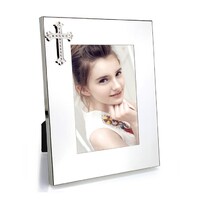 Whitehill Frames - Silver Plated Photo Frame - Cross 5x7"