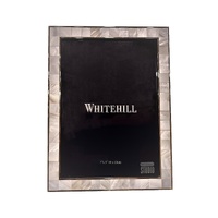 Whitehill Studio - Silver Plated Natural River Shell Photo Frame 5x7"