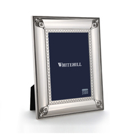 Whitehill Frames - Silver Plated Photo Frame - Jewel/Love Hearts 5x7"
