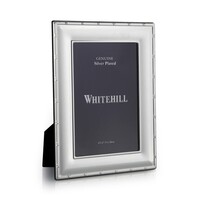 Whitehill Frames - Silver Plated Photo Frame - EP Reed & Ribbon 4x6"