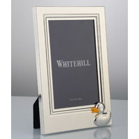 Whitehill Frames - Silver Plated Photo Frame - Duck Motif 10cm x 15cm
