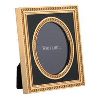 Whitehill Frames - Empire Black & Gold oval Frame 3x2"