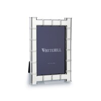 Whitehill Frames - Silver Plated Modern Bamboo Photo Frame 4x6"