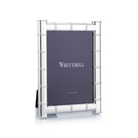 Whitehill Frames - Silver Plated Modern Bamboo Photo Frame 5x7"