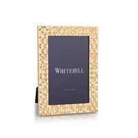 Whitehill Frames - Checkered Gold Finish Frame 4x6"