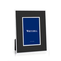 Whitehill Frames - Faux Silver Matte Black Finish Frame 4x6"