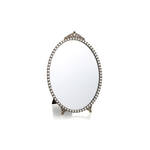 Whitehill Silver - White Pearls Oval Table Top Mirror