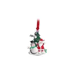 Whitehill Silver Hanging Ornament - Snowman