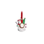 Whitehill Silver Hanging Ornament - Santa in Steam Train