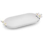 Whitehill Giftware - Blossom Deco Nickel Plated Oval Tray