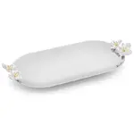 Whitehill Giftware - Blossom Deco Nickel Plated Oval Tray
