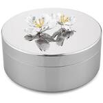 Whitehill Giftware - Blossom Deco Nickel Plated Trinket Box