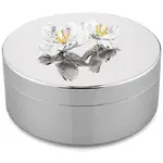 Whitehill Giftware - Blossom Deco Nickel Plated Trinket Box
