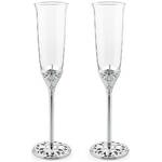 Whitehill Barware - Toasting Flutes with Crystals (Set of 2)
