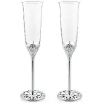 Whitehill Barware - Toasting Flutes with Crystals (Set of 2)