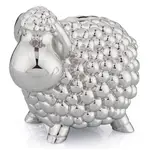Whitehill Baby - Faux Silver Sheep Money Box