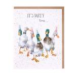 Wrendale Designs Greeting Card - Duck 'Party Time'