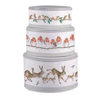 Wrendale Designs Christmas Cake Tin Nest - Set of 3