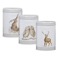 Wrendale Designs Canisters - Tea, Coffee and Sugar Set of 3