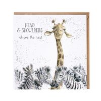 Wrendale Designs Greeting Card - Head & Shoulders above the rest