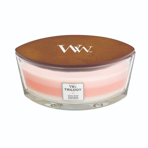 WoodWick HearthWick Trilogy Candle - Island Getaway