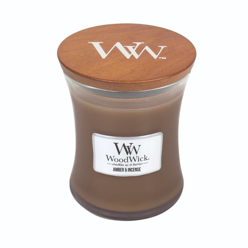 Woodwick Medium Candle - Amber & Incense