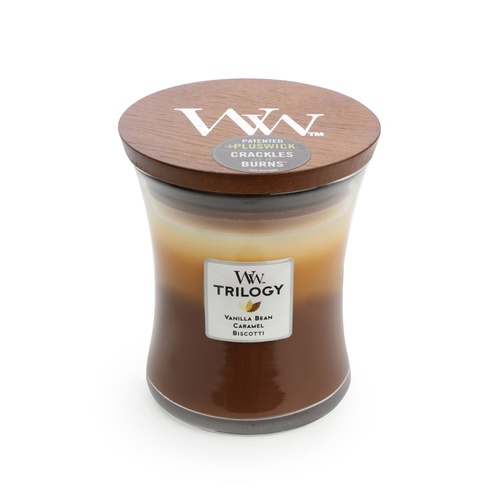 WoodWick Medium Trilogy Candle - Cafe Sweets
