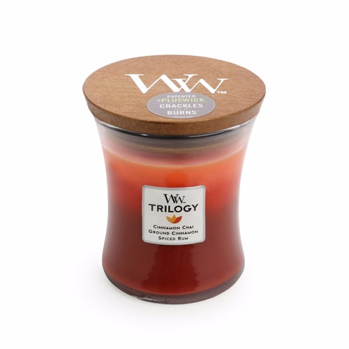 Woodwick Medium Trilogy Candle - Exotic Spices