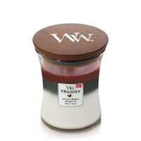 Woodwick Christmas Limited Edition Medium Trilogy Candle - Winter Garland