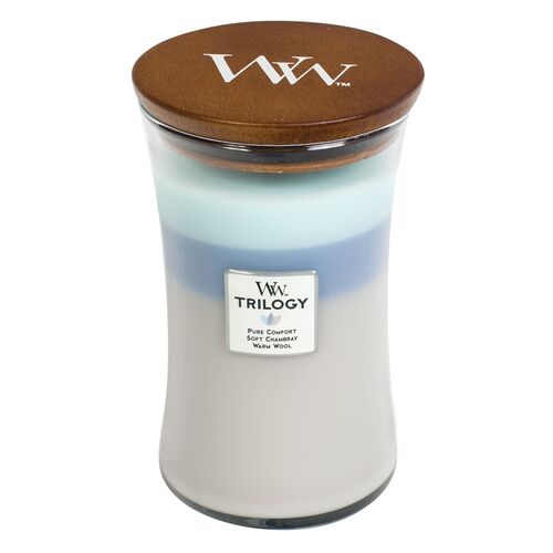 WoodWick Large Trilogy Candle - Woven Comforts