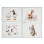 Wrendale Designs by Pimpernel Placemats - 'Wildflower' Animal Set of 4 Regular
