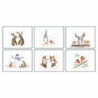 Wrendale Designs by Pimpernel Christmas Placemats - Set Of 6 Regular