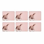 Pimpernel Wrendale Designs Placemats - 'Bathtime' Rabbit Set of 6