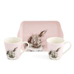 Pimpernel Wrendale Designs Mug & Tray Set - Bathtime Rabbit