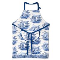 Blue Italian by Pimpernel - Cotton Drill Apron