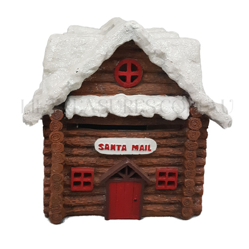 Solar Christmas Village - Letter's to Santa Mail Box