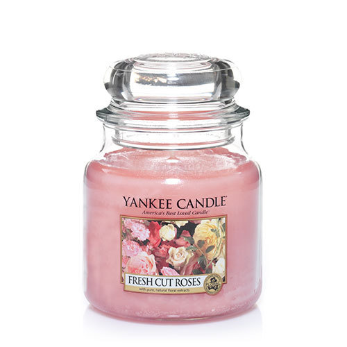 Yankee Candle Medium Jar - Fresh Cut Roses