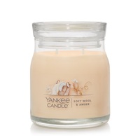 Yankee Candle Signature Medium Jar - Soft Wool & Amber