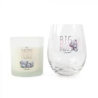 Tatty Teddy Me To You Candle & Stemless Wine Glass Gift Set