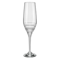 Bohemia Crystal Circle Matte Flute 200ml Set of 2